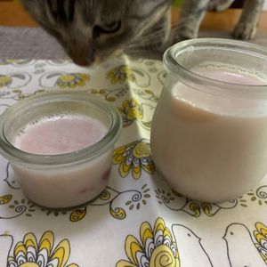 puricoの作ってみた!投稿(ヘルシー、いちごミルクかんてん)