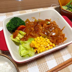 ロミミの作ってみた!投稿(【煮込みハンバーグ】我が家一番人気おかず♡小さめ簡単Ver.)
