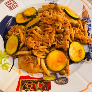 puricoの作ってみた!投稿(旨辛♡食欲そそる【豚こまとズッキーニのコチュマヨ炒め】)
