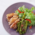手羽中とししとうがらしの漬け焼き梅風味