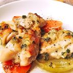 簡単オーブン料理♪チキンとオニオンと人参のロースト