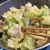 キャベツと玉ねぎの豚生姜焼きパスタの工程5
