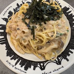 tanu🌿の作ってみた!投稿(包丁不要!たったこれだけで旨い♡『和風ツナクリームパスタ』)
