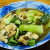 はっぴぃの作ってみた!投稿(チンゲン菜と油揚げの煮浸し【作り置き】)