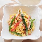 お弁当のすきまおかず。彩り３色炒り卵