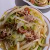 852468の作ってみた!投稿(5分で旨うまランチ♡白だしで長ねぎたっぷりガーリック焼うどん)
