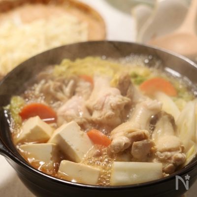 10分でできる！手羽元の湯豆腐　味付きだからおかず力最高◎