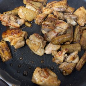 yの作ってみた!投稿(たたきごぼうと鶏肉の照り照り炒め)
