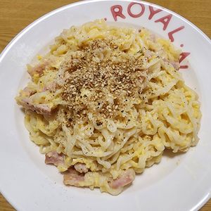 ナムディの作ってみた!投稿(袋麺で即席カルボナーラ！#ワンポットパスタ)