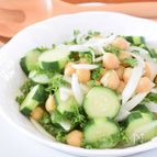 ひよこ豆ときゅうりのヴィネグレットサラダ 