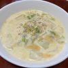 りんごの作ってみた!投稿(【白菜とひき肉の塩豆乳スープ】食材2つで大満足!白菜が主役♪)