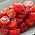 トマトの梅マリネ。切って和えるだけ3分でできる簡単副菜