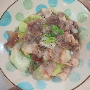 milkの作ってみた!投稿(【豚こまレタスのうま塩炒め】シャキうま♡︎10分レシピ)