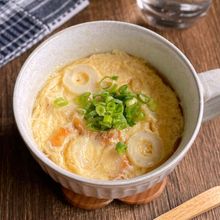 カップ1つで簡単！3分で作れる「ちくわの茶碗蒸し風」
