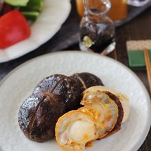 椎茸と帆立のバター焼き