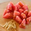 【トマトの塩こん生姜和え】さっぱりおいしい！3分副菜♪の工程1