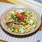 うどん屋さんの麺で作る「牡蠣醤だし油焼きうどん」