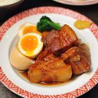 【豚の角煮】とろ〜り卵と、やわらかお肉♡