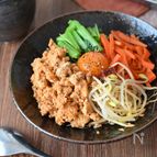 レンチンでヘルシービビンバ丼