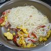 久しぶりにカニカマ素麺炒めの工程4