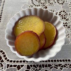 万福の作ってみた!投稿(【さつまいものはちみつレモン煮】レンジで作れる！簡単おかず)