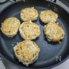 風味も美味しい「チキンごぼう柚子バーグ」の工程4