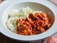 フライパンで10分【ビーフストロガノフ】