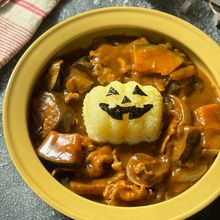 簡単!Halloween 秋野菜と豚肉のカレーライス