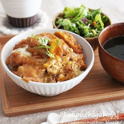 とんかつの次の日は♡とっても簡単卵とじのカツ丼♡