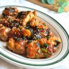 旬のニラでパパッと！【甘辛にらダレチキン】