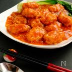 節約本格中華☆海老風団子のチリソース！