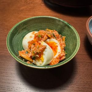 ariaの作ってみた!投稿(高たんぱく低脂質【おつまみたまご ツナキムチ】)