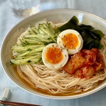 そうめんの冷麺風♪脱マンネリ！夏にぴったりなさっぱり味♡