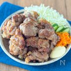 【豚こまのコンソメ唐揚げ】もんで焼くだけ！カリっとやみつき◎