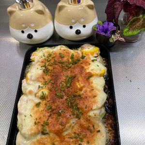そら・ゆずの作ってみた!投稿(ズッキーニのツナマヨチーズ焼き)