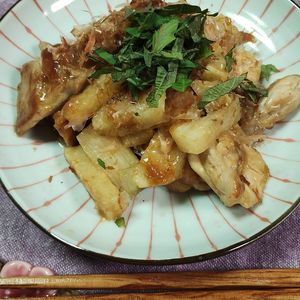M＊Pの作ってみた!投稿(鶏肉と長芋の梅肉炒め)