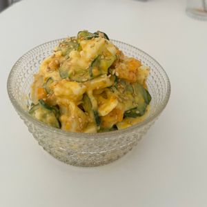 あやの作ってみた!投稿(和風も合う♪だし香る♡【ちくわときゅうりと卵の和風マヨ和え】)