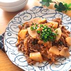 子供うけもめっちゃイイ♡牛こまと大根の味噌ケチャ炒め