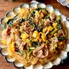 レンジで簡単！【豚肉と卵の甘辛春雨】ご飯がすすむ♪