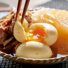 牛肉と卵と大根の照り煮