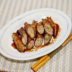 新ごぼうの豚肉巻き焼き