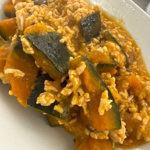 あけみの作ってみた!投稿(そぼろがバリ旨《かぼちゃの味噌そぼろあん》)