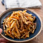 バクバク食べちゃう！【ちくわとジャガイモの千切り炒め】