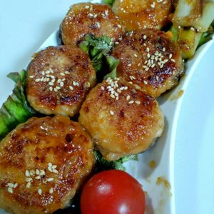 ゆみの作ってみた!投稿(『みそが決め手♡』しいたけの肉詰め～香味みそだれ～)