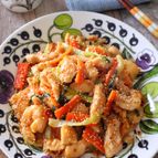 低価格おかず♩鶏肉とチンゲン菜の味噌マヨマスタード炒め