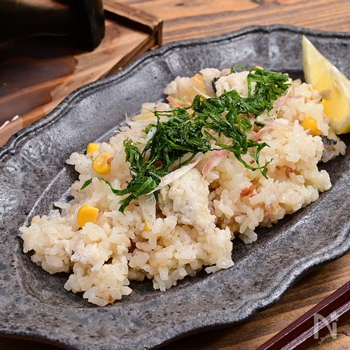 夏のプチ薬膳釜飯「ハモと梅レモンの夏釜飯(炊き込みご飯)」