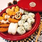 タジン鍋で！
はんぺん鶏つくね！おでん！