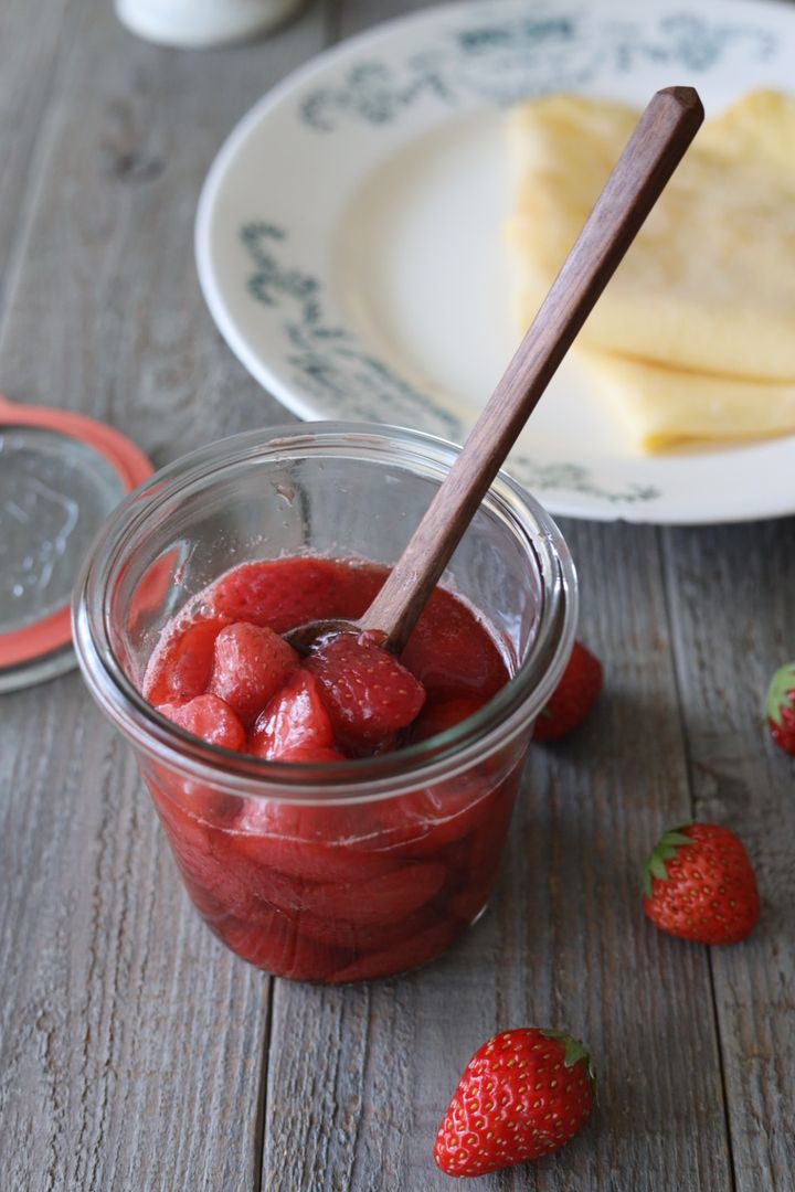 低糖質いちごコンポートのレシピ