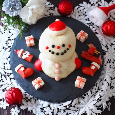 雪だるま⛄️肉まん