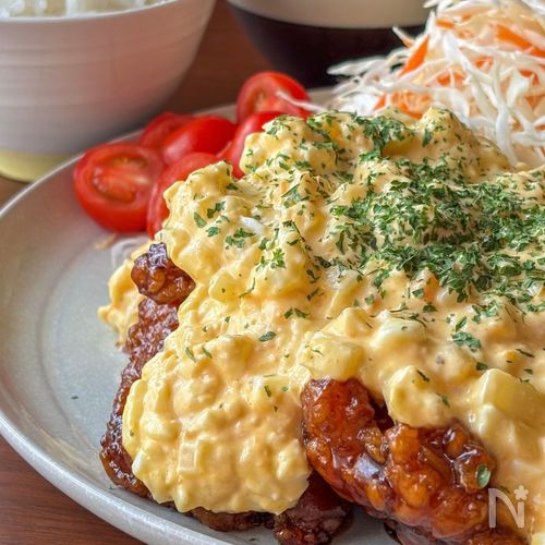 揚げずに簡単✨タルタルたっぷりチキン南蛮🐔